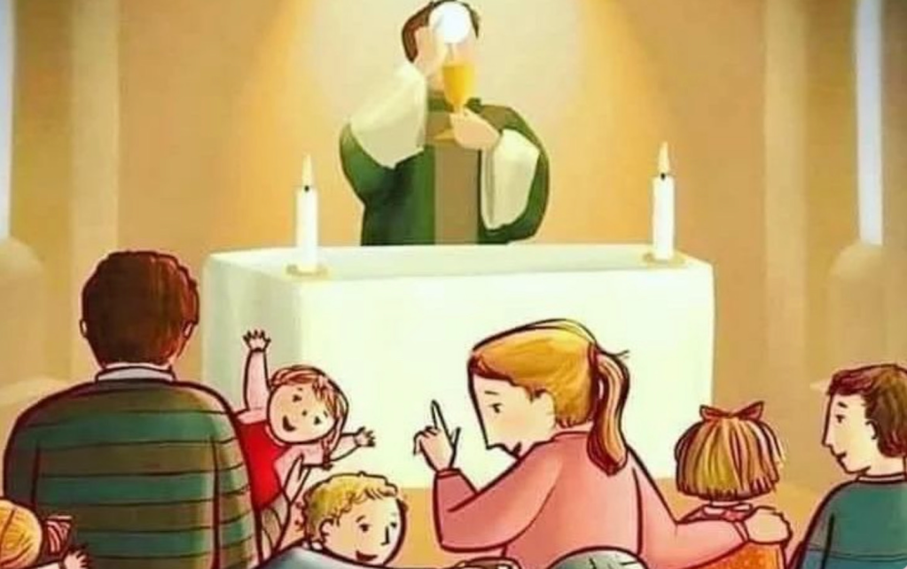 Sobre crianças na Santa Missa